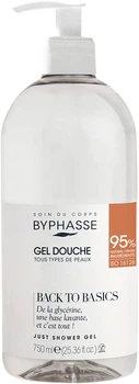 Гель для душу Byphasse Back To Basics Just Shower Gel 750 мл (8436097095315)