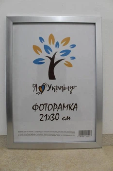 Фоторамка Алан А4 21х30 см срібна 1611 оргскло