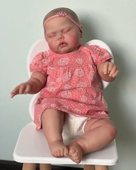 Реалистичная кукла Reborn Baby малыш Pickle в полный рост 60 см (набор одежды в подарок)