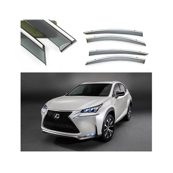 Дефлекторы окон (ветровики) из нержавеющей стали 3D на Lexus NX (2014-н.в) 4 шт. FLY, BLXNX1423-W/S