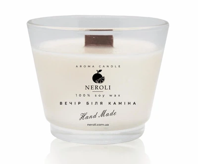 Аромасвеча соевая NEROLI Вечер возле Камина 100 мл Crystal Grace