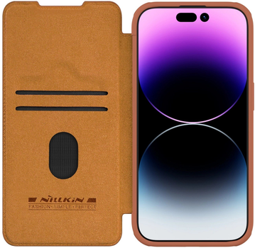 Чохол-книжка Nillkin Qin Pro Leather для Apple iPhone 15 Pro Max Brown (6902048265271)