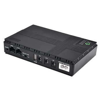 Бесперебойник с аккумулятором для роутера 5V, 9V, 12V, UPS DC1018P 10400мАч, 18W - Источник бесперебойного питания (УПС)