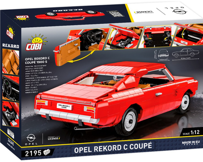 Klocki konstrukcyjne Cobi Opel Rekord C Coupe 2195 elementów (5902251243456)