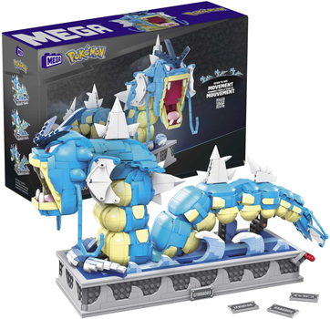 Klolcki konstrukcyjne Mega Construx Pokémon Ruchomy Gyarados 2188 elementów (0194735048106)