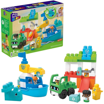 Zestaw konstrukcyjny Mega Bloks Green Town Ocean Time Clean Up 70 szt (0194735154579)