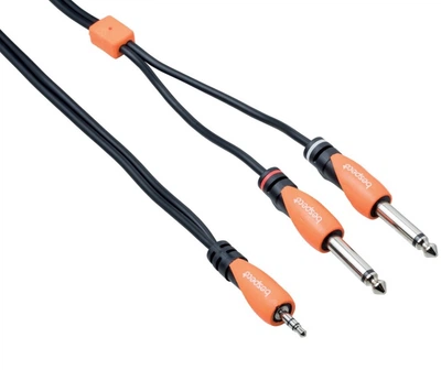 Коммутационный кабель miniJack 3.5 — 2хJack 6.3 mono 1,8 м Bespeco SLYMSJ180