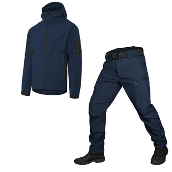 Тактичний CamoTec костюм Stalker 2.0 SoftShell Dark Blue темно синій S