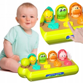 Іграшка для малюків Pop Up Animals Happy Farm Woopie інтерактивна розвивальна іграшка спливаючі тварини 15664090471
