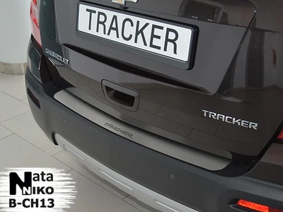 Накладка на бампер Chevrolet Tracker 2013- без загиба NataNiko B-CH13