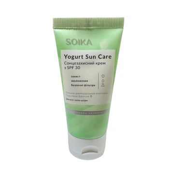 Сонцезахисний крем Soika для обличчя з SPF 30 Yogurt Sun Care 50мл