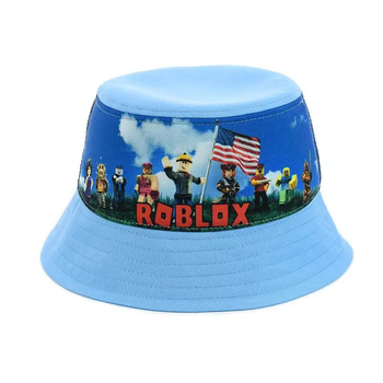 Дитяча панама із сіткою Роблокс (Roblox) 52-54 см Блакитний