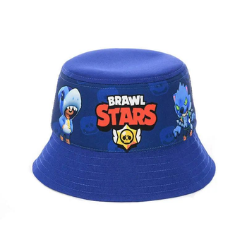 Дитяча панама із сіткою Бравл Старс Леон Акула та Вовкулака (Brawl Stars) 52-54 см Темно-синій