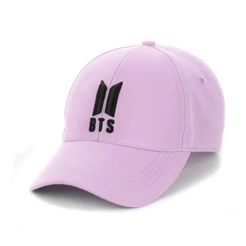 Молодежная кепка БТС (BTS) One-size 54-57см Сиреневый – Стильные