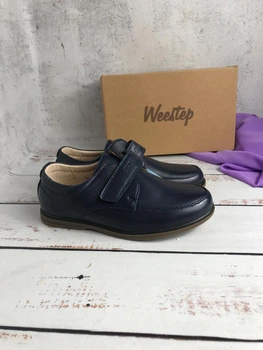 Туфлі дитячі шкільні для хлопчика Weestep 33р - 21.5см Темно-синій (663)