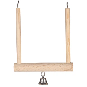 Дерев\'яні гойдалки для птахів, з дзвіночком Flamingo Wooden Swing (1030899)