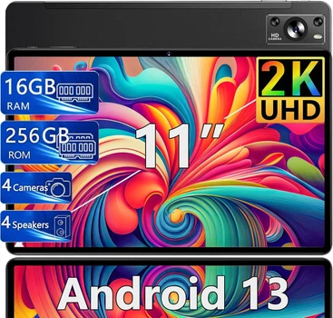 Планшет 11" Full HD JUSYEA J9 8+8/256Gb 8 ядер Android 13 8600 mAh Чорний Б/В