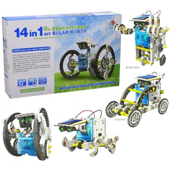 Конструктор робот на солнечных батареях Solar Robot 14 в 1