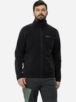 Толстовка на флисе, на молнии мужская Jack Wolfskin Waldsteig Fz M 1711361_6000 2XL Черная (4064993869118)