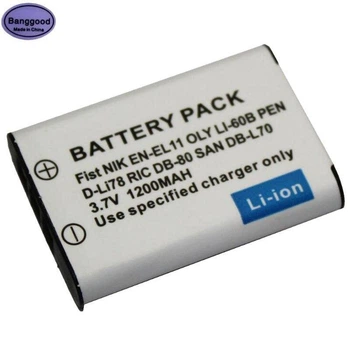 Акумулятор для екшн-камер SONY HDR-AZ1 - акумулятор NP-BY1 (Li-60B, EN-EL11) - аналог 1200 ма