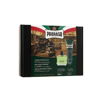 Професійний набір для гоління Proraso Duo Pack Tube+Lotion Refreshing 150/100 ml