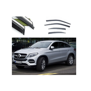 Дефлекторы окон (ветровики) из нержавеющей стали 3D на Mercedes GLE Coupe (2015-2019) 4 шт. FLY, BBZGE1523-W/S