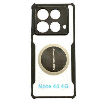 Чехол - накладка Acryl Cooling Armor для Infinix Note 40 с магнитной пластиной, Black