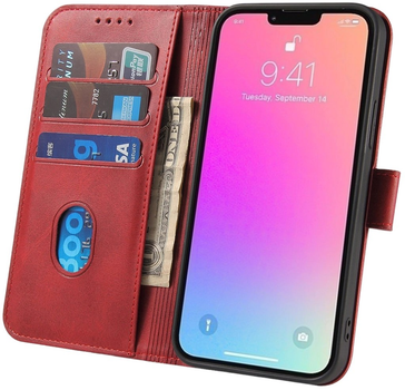 Чохол-книжка Hurtel Magnet Case для iPhone 15 Pro Red (9145576279274)