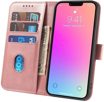 Чохол-книжка Hurtel Magnet Case для iPhone 15 Pro Pink (9145576279281)