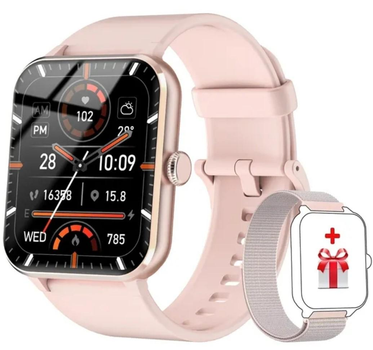 Смарт-годинник з Українським меню та додатком Blackview R50 Bluetooth 5.3, 1,85TFT, алюміній, Call, колір кремово золотий (R50С)