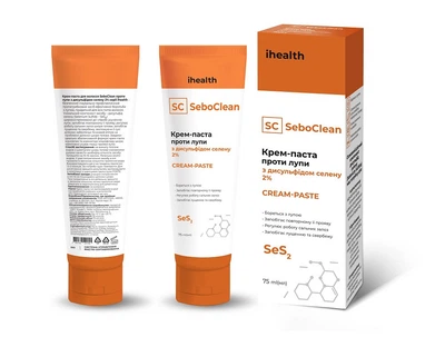 Крем-паста ihealth для волос SeboClean протиd перхоти с дисульфидом селена 75мл