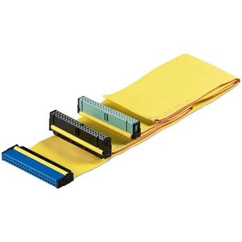 Кабель накопичувача Goobay IDE 40 1x2 M/M 0.6m шлейф HDD CD/DVD жовтий(75.05.0670)