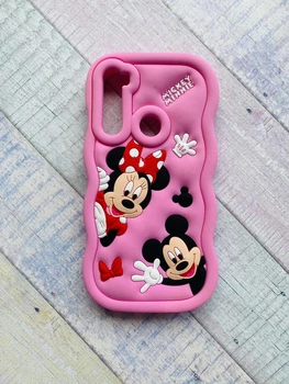 Чехол силиконовый 3D Case для Xiaomi Redmi Note 8 Микки Маус и Минни