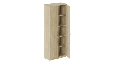 Шкаф Анжело Ferrum-decor на 5 полок с 4 дверями 1900x700x380 ДСП Дуб Сонома 16 мм (ANG2080)