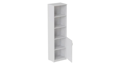 Пенал Анжело Ferrum-decor на 4 полиці з 1 дверима 1900x500x380 ДСП Білий 16 мм (ANG1056)