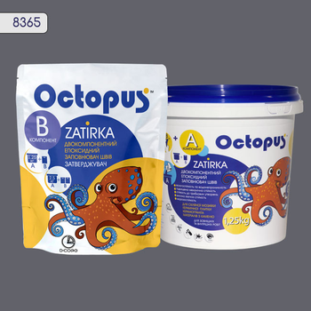 Двокомпонентний епоксидний заповнювач швів Octopus 1.25 кг Графітово-сірий (8365-1)