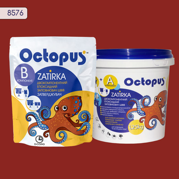 Двухкомпонентный эпоксидный заполнитель швов Octopus 1.25 кг Бурый каштан (8576-1)