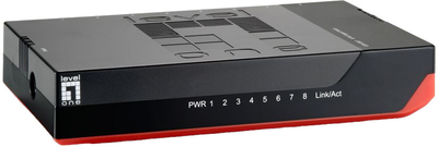 Комутатор LevelOne Switch 8x GBit Unmanaged Black Edition (GSW-0807)