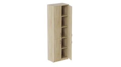 Шкаф Анжело Ferrum-decor на 5 полок с 4 дверями 1900x600x380 ДСП Дуб Сонома 16 мм (ANG2038)