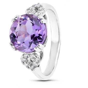 Серебряное кольцо с аметистом Воля ПДК30АМ 17.5р.