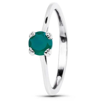 Серебряное кольцо с агатом Горох К2094АГ 17р.