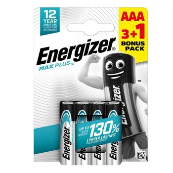 Батарейка LR03 Energizer MAX Plus (блістер по 4шт) AAA (58389)