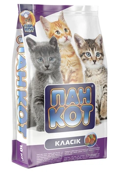 Сухий корм для котів Пан Кот класік 400г