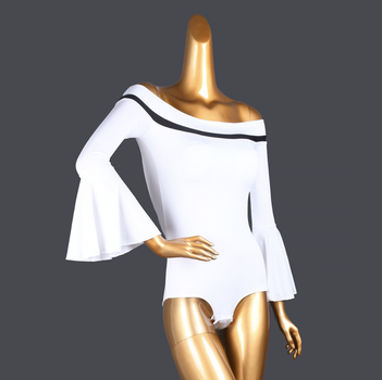 Купальник для танців з рукавом Dolls White розмір XL колір Білий (00213-w-xl)