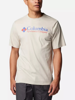 Футболка бавовняна чоловіча Columbia CSC Basic Logo Short Sleeve 1680053279 L Молочна (195981532135)