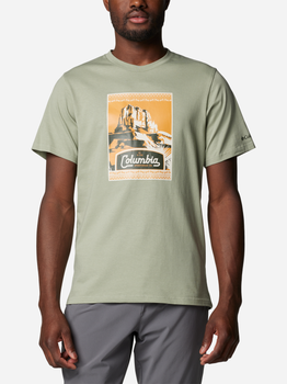 Футболка бавовняна чоловіча Columbia CSC Seasonal Logo Tee 1991036349 XL Оливкова (195981462340)