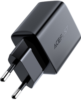 Мережевий зарядний пристрій Acefast A1 USB-C PD 20W (6974316280033) Black