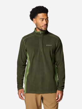 Толстовка на флісі чоловіча Columbia Klamath Range II Half Zip 1352472366 S Зелена (195980978835)