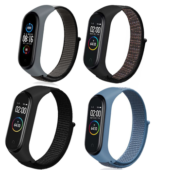 Комплект ремінців MRK Nylon Style для Xiaomi Mi Smart Band 3/4/5/6 SmartBoy (4 ремінці) (mrk2162)