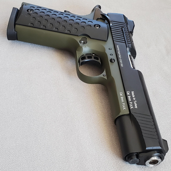 Стартовый пистолет Kuzey 911 зеленый (модель Colt 1911)